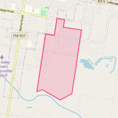 Map of South Alamo