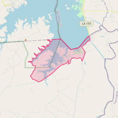 Map of South Toledo Bend