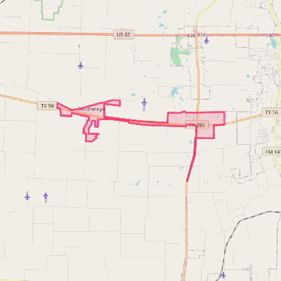 Map of Southmayd