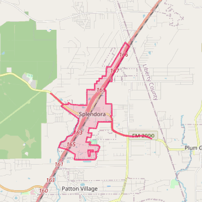 Map of Splendora