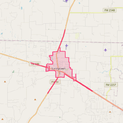 Map of Springtown