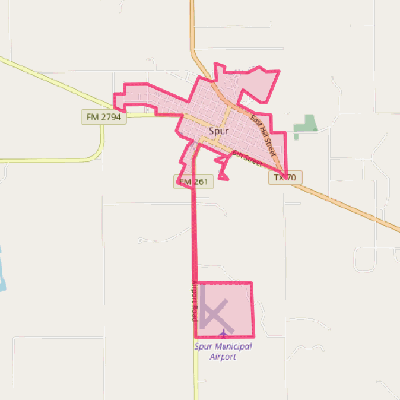 Map of Spur