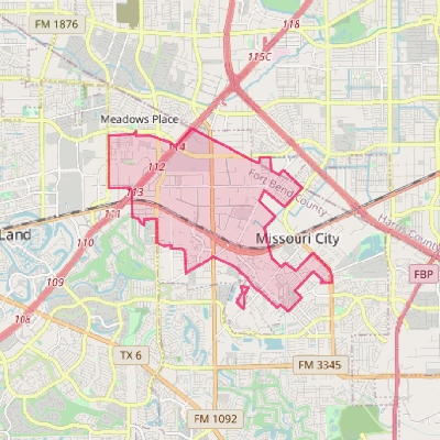 Map of Stafford