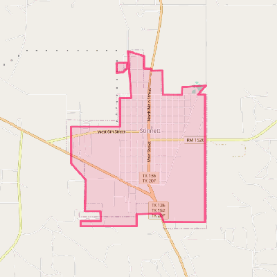 Map of Stinnett