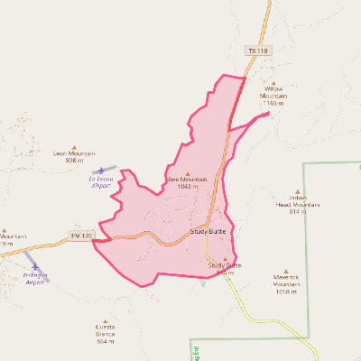 Map of Study Butte