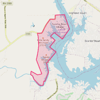 Map of Sunrise Beach Village