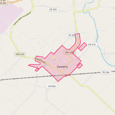Map of Sweeny