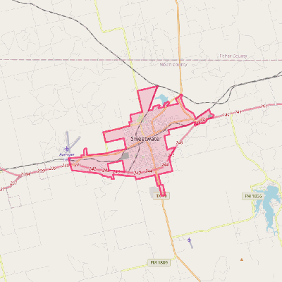 Map of Sweetwater