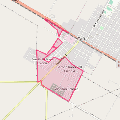 Map of Taft Southwest