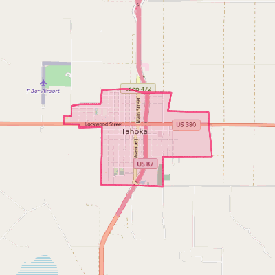 Map of Tahoka