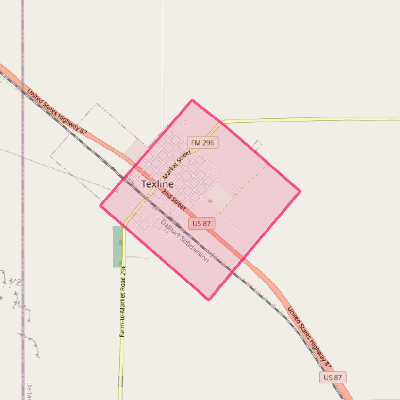 Map of Texline