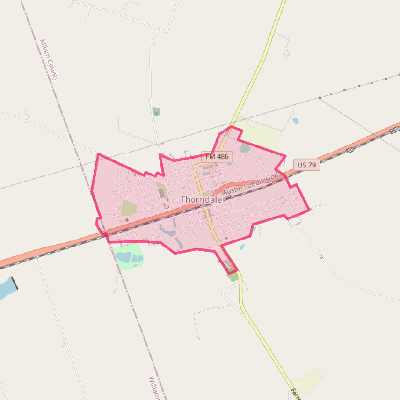 Map of Thorndale