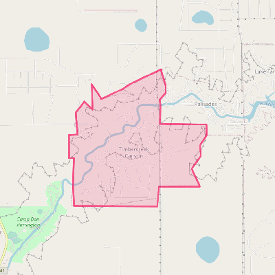 Map of Timbercreek Canyon