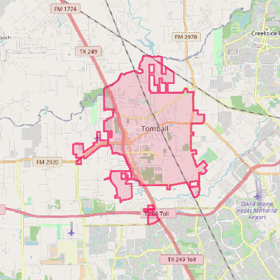 Map of Tomball