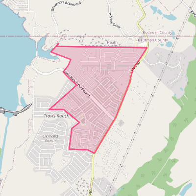 Map of Travis Ranch