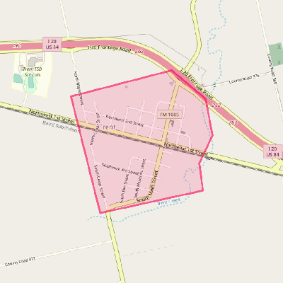 Map of Trent