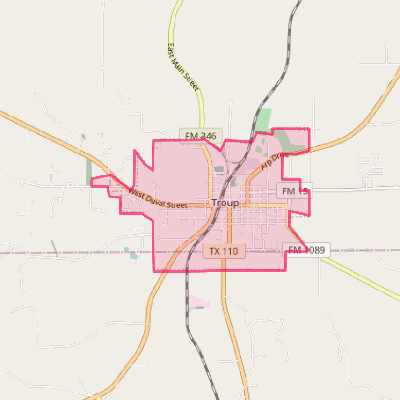 Map of Troup