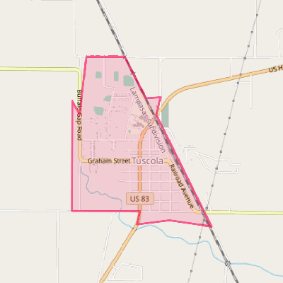 Map of Tuscola