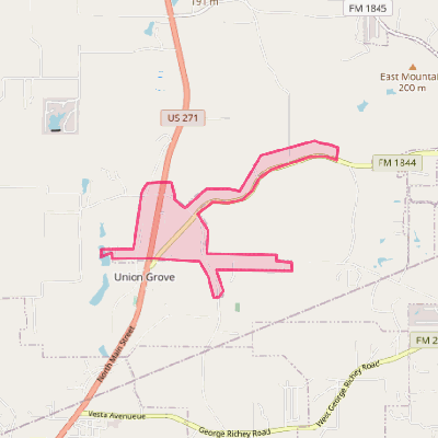 Map of Union Grove