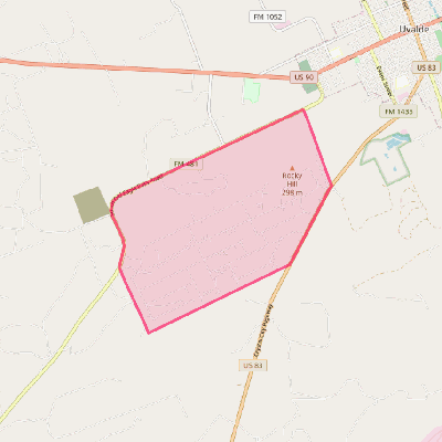 Map of Uvalde Estates
