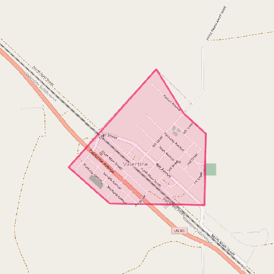 Map of Valentine