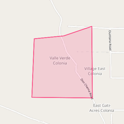 Map of Valle Verde