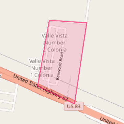 Map of Valle Vista