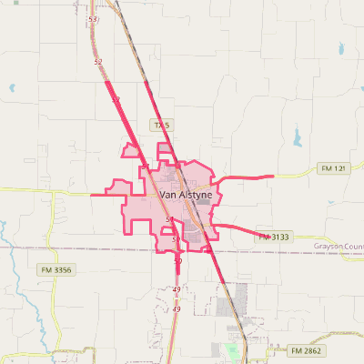 Map of Van Alstyne