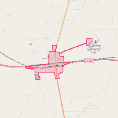 Map of Van Horn