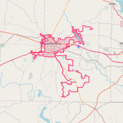 Map of Weatherford