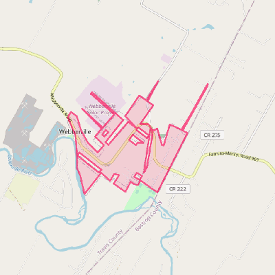 Map of Webberville