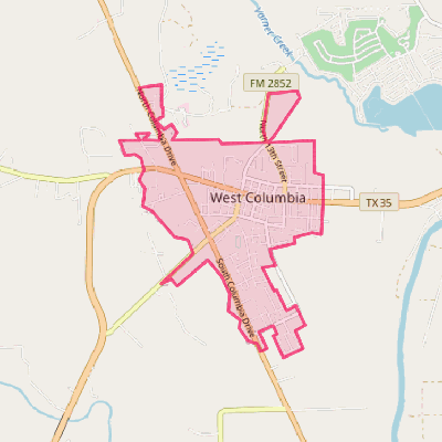 Map of West Columbia