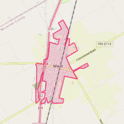 Map of West