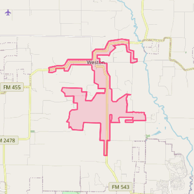 Map of Weston