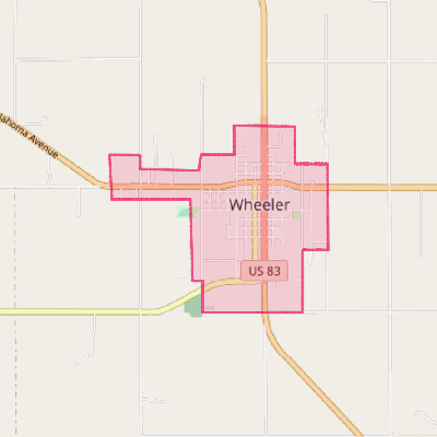 Map of Wheeler