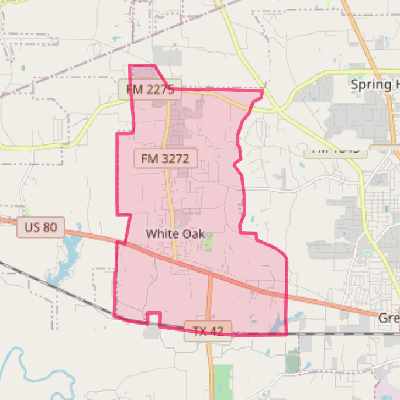 Map of White Oak