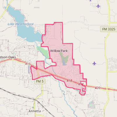 Map of Willow Park