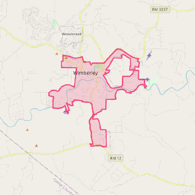 Map of Wimberley