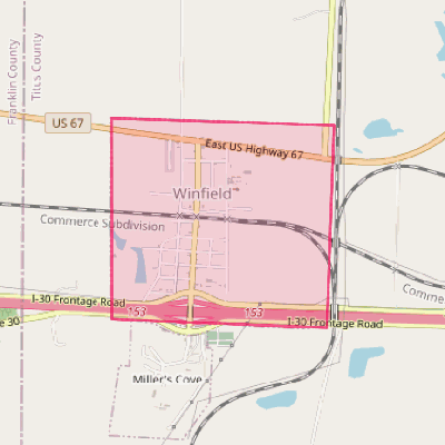 Map of Winfield