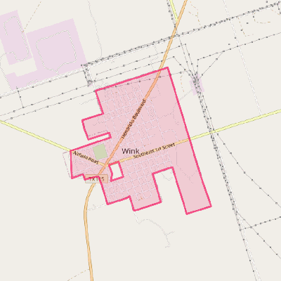 Map of Wink