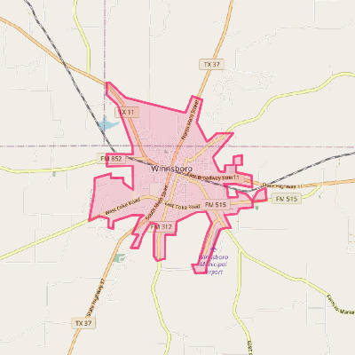 Map of Winnsboro