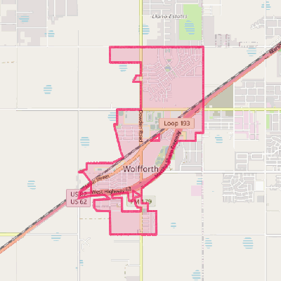 Map of Wolfforth