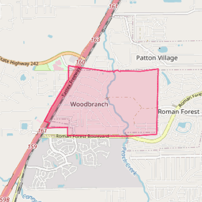 Map of Woodbranch