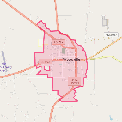 Map of Woodville