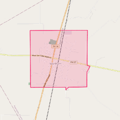 Map of Wortham