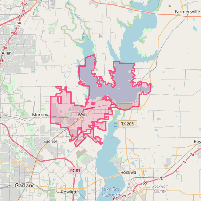 Map of Wylie