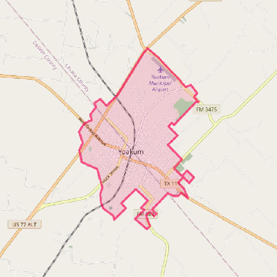 Map of Yoakum