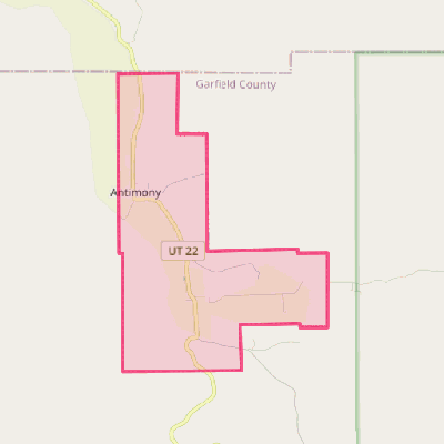 Map of Antimony