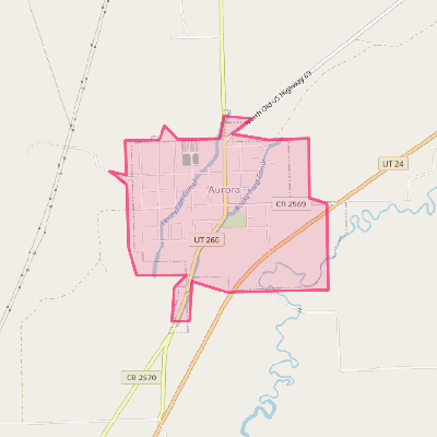 Map of Aurora