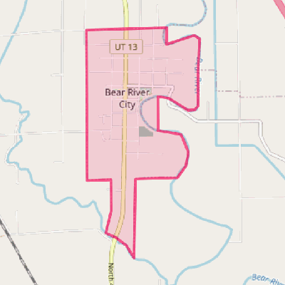 Map of Bear River City